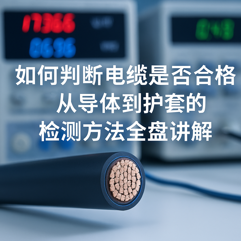 若何判断电缆是否合格？从导体到护套的检测步骤全盘解说