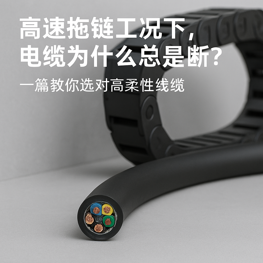 高速拖链工况下，电缆为什么总是断？一篇教你选对高柔性线缆