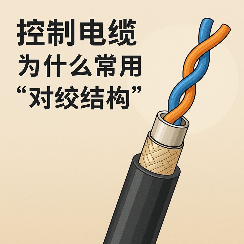 节造电缆为什么常用“对绞结构”？